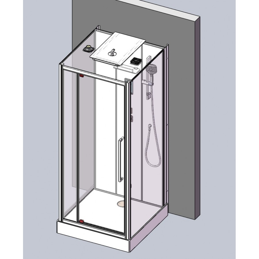 Душевая кабина Acquazzone Nikita 90SWS 90x95 с паром