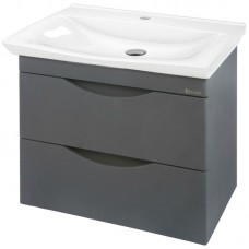 Тумба с раковиной Bellezza Санриса 60 подвесная серебро 4630109180363