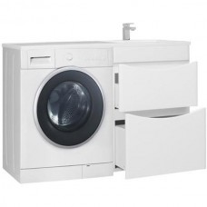 Тумба с раковиной Bellezza Олиссия 120 R белая 2 ящ. Бел000560