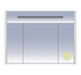 Зеркальный шкаф Misty Джулия 105 бежевый