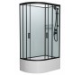Душевая кабина Frank F412/2R Black 120x80 Б/К