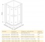 Душевой уголок Good Door Jazze R-90-B-BR 90x90