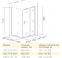 Душевой уголок Good Door Jazze WTW+SP+SP-B-BR 120x90