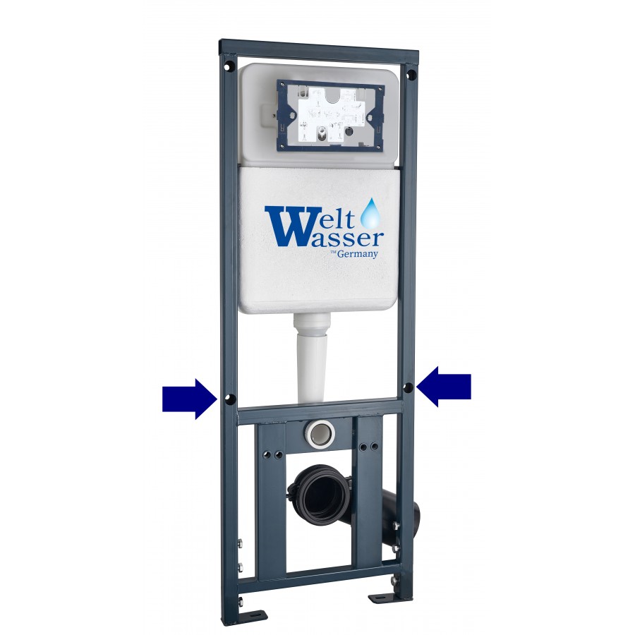Комплект Weltwasser 10000010730 подвесной унитаз Kehlbach 004 GL-WT + инсталляция Marberg 410 + кнопка MAR 410 SE GL-WT