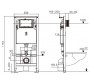 Комплект Weltwasser 10000011664 подвесной унитаз Hofbach 041 GL-WT + инсталляция Amberg 506 ST + кнопка Amberg RD-MT CR