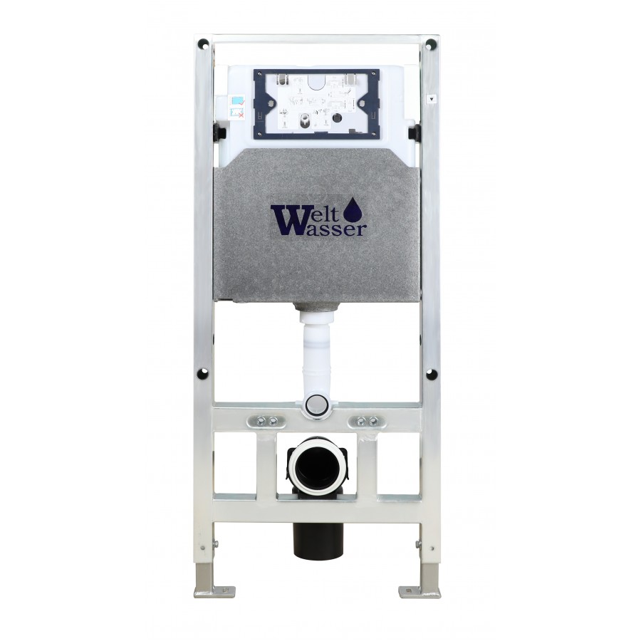 Комплект Weltwasser 10000011664 подвесной унитаз Hofbach 041 GL-WT + инсталляция Amberg 506 ST + кнопка Amberg RD-MT CR
