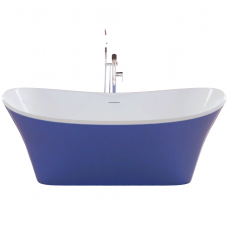 Отдельностоящая акриловая ванна Frank F6104 170x75 White/Light Blue