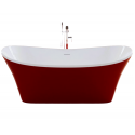 Отдельностоящая акриловая ванна Frank F6104 170x75 White/Red