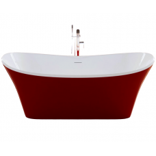 Отдельностоящая акриловая ванна Frank F6104 170x75 White/Red