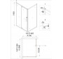 Душевой уголок Niagara Nova NG-43-10AG-NG-A70G 100x70