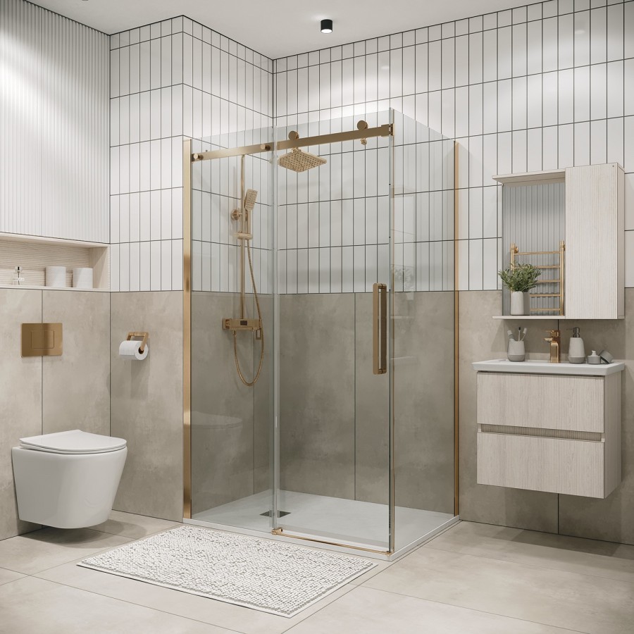 Душевой уголок Grossman Classic 120.K33.04.1280.32.00 120х80 золото