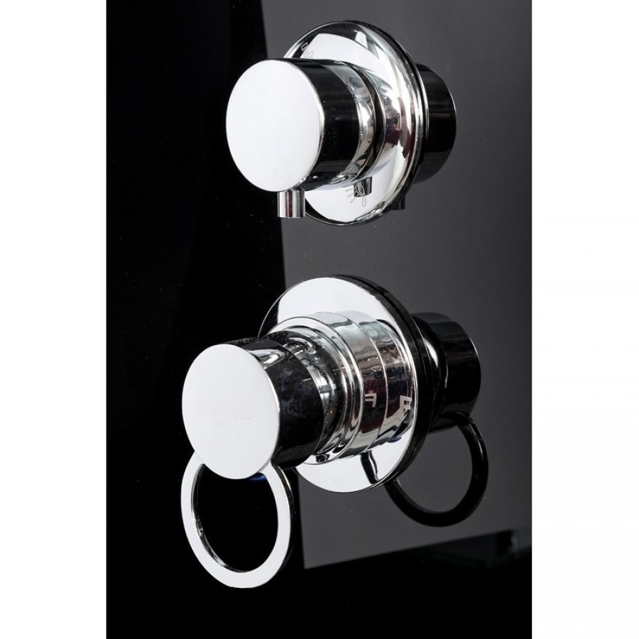 Душевая кабина AvaCan B90S black с LED подсветкой 90x90