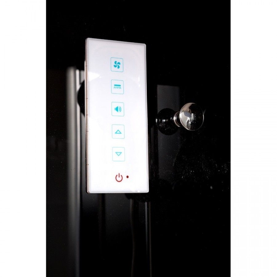 Душевая кабина AvaCan B90S black с LED подсветкой 90x90