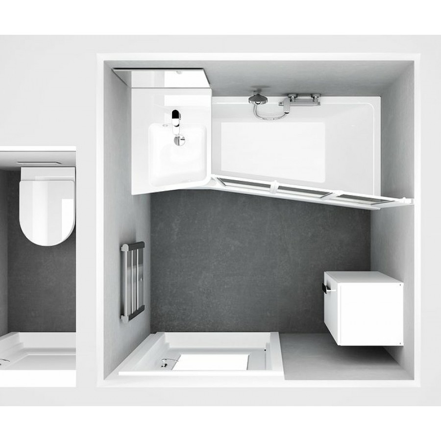 Акриловая ванна RAVAK BeHappy II 170x75 L C941000000