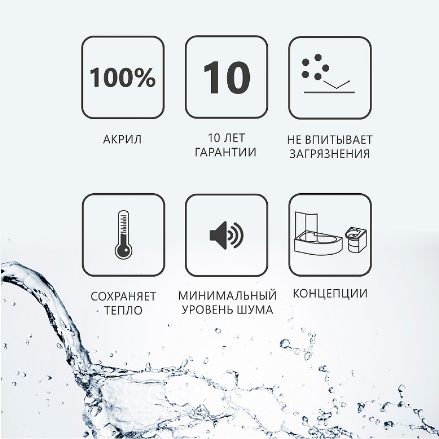 Акриловая ванна RAVAK BeHappy II 170x75 L C941000000