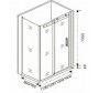 Душевое ограждение BAS ANTARES WTW+SP (110x90) ANTARES WTW-SP-110-90-C-CH