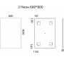 Зеркало Misty Неон 2 LED 60 сенсор на зеркале